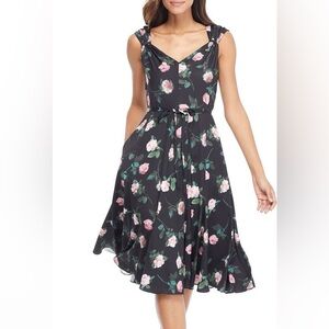 Gal Meets Glam Black and Pink Sundress